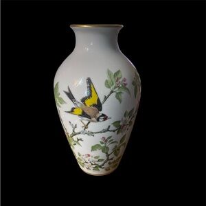 Painted Franklin Porcelain by John Wilkinson Vase, 1980s
